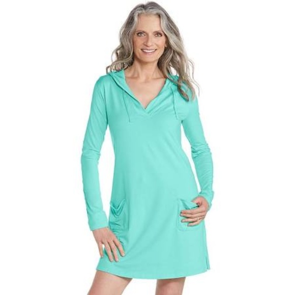 Coolobar Dresses & Skirts - Coolibar Hooded Women's Poolside Cover Up NWT